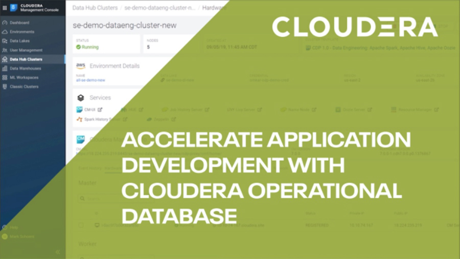 Accelerate application development with CDP Operational Database video